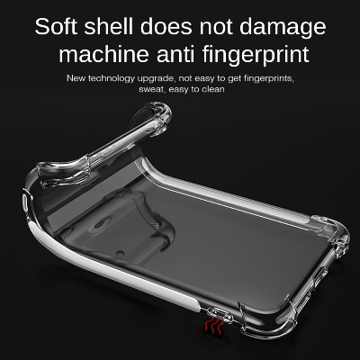 Picture of For Honor Magic6 Pro 5G Clear TPU Shockproof Soft Silicone Full Pack Phone Case for Honer Magic 6Pro 6.8 inch Thickened Airbag Phone Back Cover