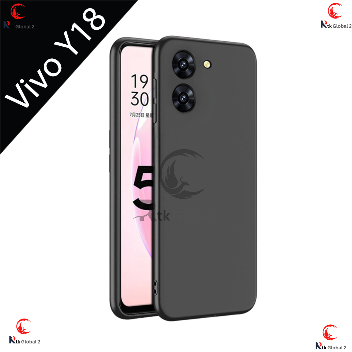 Picture of For Vivo Y18 Luxury Silicone Protect Back Cover Soft Case - Phone - Camera