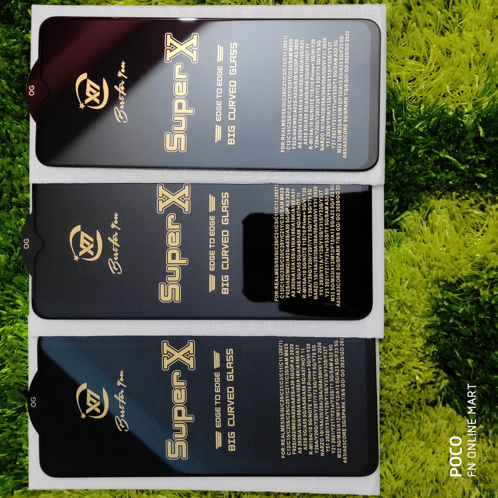 Picture of Oppo A15 ,Oppo A15s (6.52'' inches DISPLAY) Tempered Glass 9D Full Glue Cover Edge-Edge Anti-Scratch Anti-Fingerprint Tempered Glass Screen Protectors