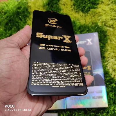 Picture of Xiaomi Poco C51, Poco C50 (6.52'' inches DISPLAY) Tempered Glass 9D Full Glue Cover Edge-Edge Anti-Scratch Anti-Fingerprint Tempered Glass Screen Protectors