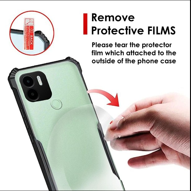 Picture of For Redmi A2 Plus / Poco C51 / Redmi A1 Plus / Poco C50 Back Case Camera Protection Xundd Transparent Protective Mobile Phone Back Cover Redmi A2+/ A1+ Mobile Phone Back Cover With Camera Protective Back Case