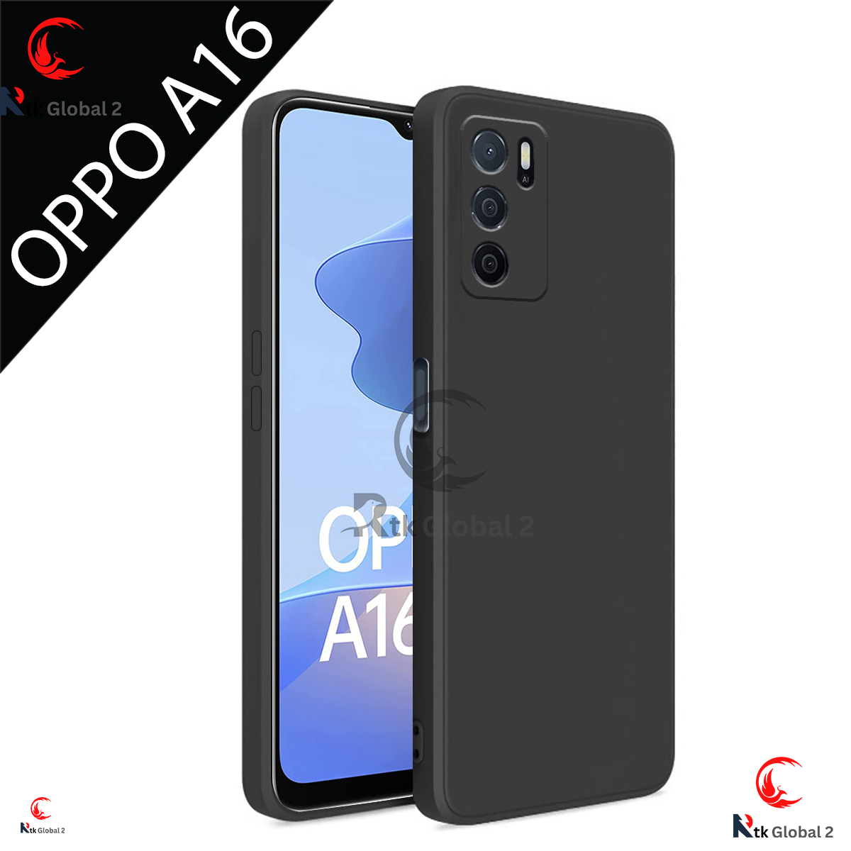 Picture of for OPPO A16 Case Thin Soft Luxury Square Liquid Silicone Phone Case Candy Cover