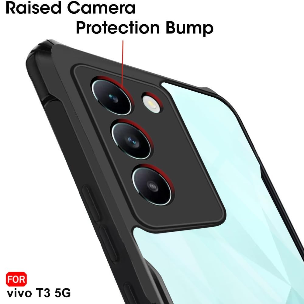 Picture of For Vivo Y200e / T3 5G 2024 / V30Lite 4g Back Cover Xundd Fusion Tranparent Shockproof With Camera Bump Portective Premium Luxury Back Case