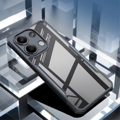 Picture of for Xiaomi Poco M6 Pro 4G Case Air Cushion Hard Clear Shockproof Back Cover