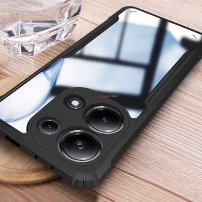 Picture of for Xiaomi Poco M6 Pro 4G Case Air Cushion Hard Clear Shockproof Back Cover