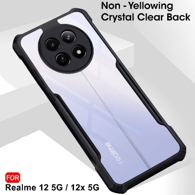 Picture of For Realme C65 5G Xundd Hard Clear Acrylic Shockproof TPU Bumper Mobile Phone Case Back Cover