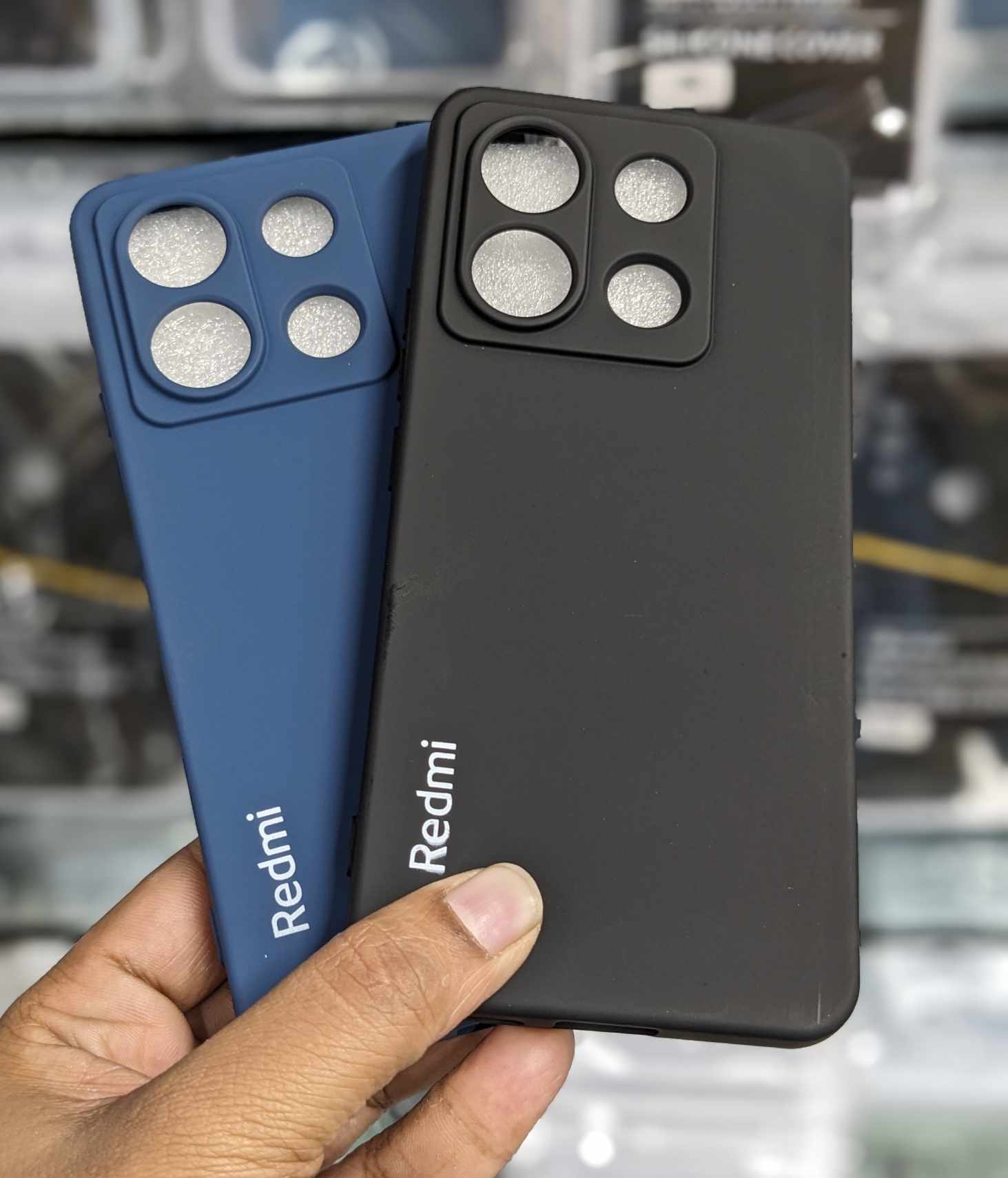 Picture of For Xiaomi Poco X6 Luxury Silicon Protect Back Cover Soft Case - Camera