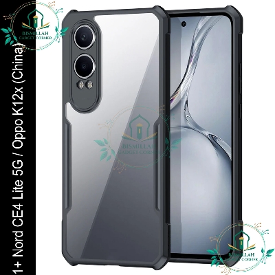 Picture of Xundd Back Cover for 1+ Nord CE4 Lite 5G / Oppo K12x (China) Transparent Hybrid Hard PC Back Bumper Oneplus Nord CE4 Lite 5G