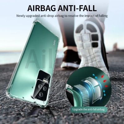 Picture of For Xiaomi Redmi K50/Xiaomi Redmi K50 Pro Shockproof Bumper Case with Clear Soft TPU Protective Phone Cover Anti-Scratch