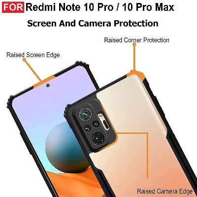 Picture of Shockproof Transparent Hard Cover for Redmi Note 10 Pro / Redmi Note 10 Pro Max