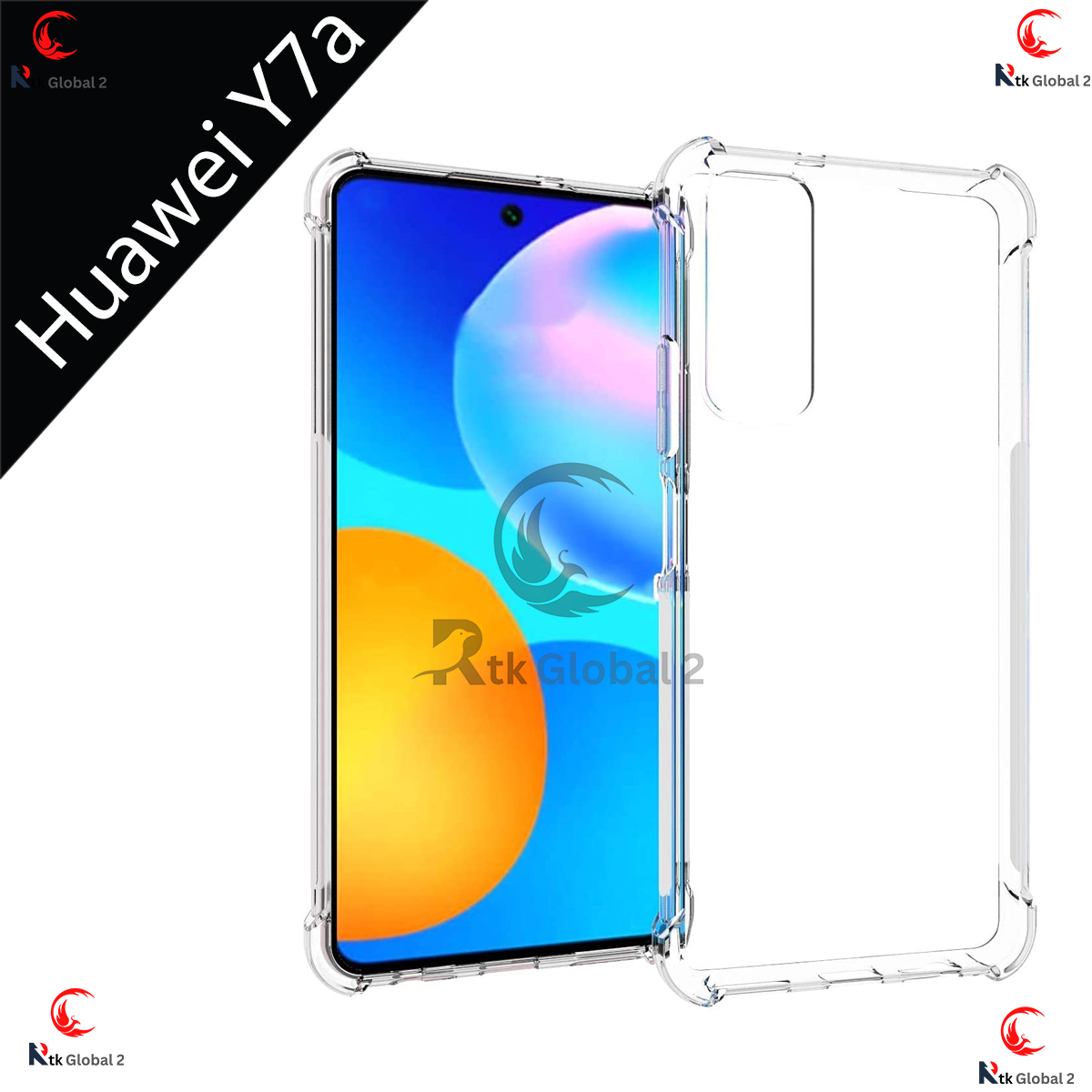 Picture of For Huawei Y7a / Huawei P smart 2021 / Clear Thin Soft TPU Silicone Back Cover Case