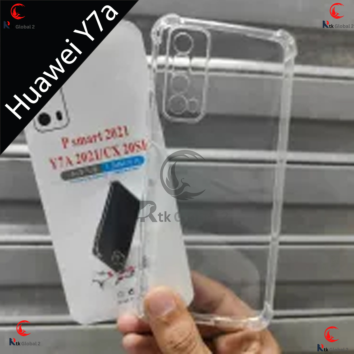 Picture of For Huawei Y7a / Huawei P smart 2021 / Clear Thin Soft TPU Silicone Back Cover Case