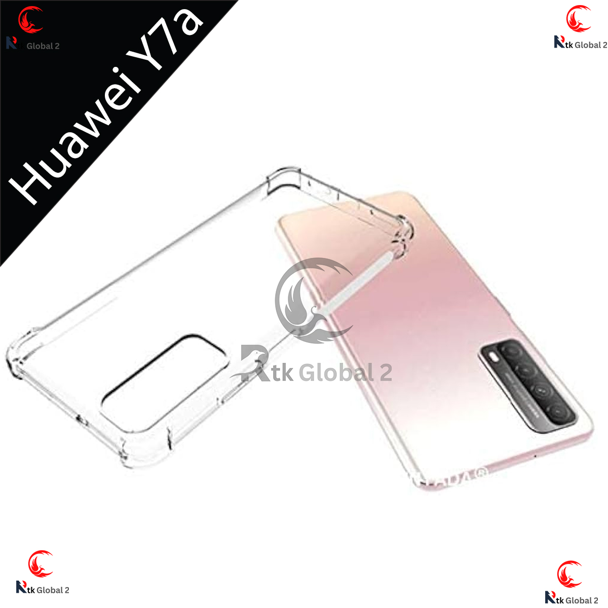 Picture of For Huawei Y7a / Huawei P smart 2021 / Clear Thin Soft TPU Silicone Back Cover Case