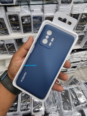 Picture of For Xiaomi Mi 11T 11T Pro Luxury Square Liquid Silicone Phone Case For Xiaomi Mi 11 T 11TPro Thin Soft Back Cover Candy Casing