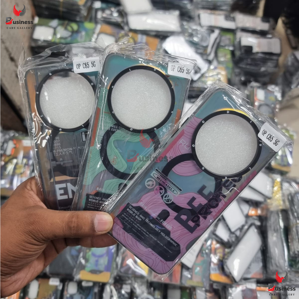 Picture of Anime Gengar Phone Case for Oppo Realme C65 5G Colorful Silver Hard Cove