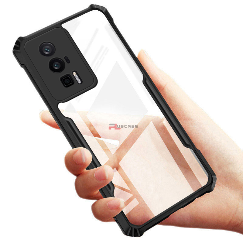 Picture of PlusCase for Xiaomi Poco F5 Pro 5G Case Air Cushion Hard Clear Shockproof Back Cover