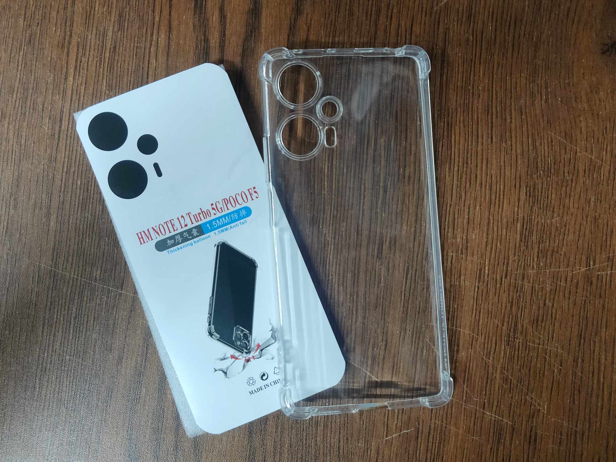 Picture of poco f5 / note 12 turbo 5g soft clear transparent back cover