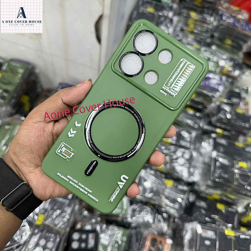 Picture of For Xiaomi Redmi Note 13 4G Soft computer magnetic wireless charging back protector back cover For Xiaomi Redmi Note 13 4G Phone Case