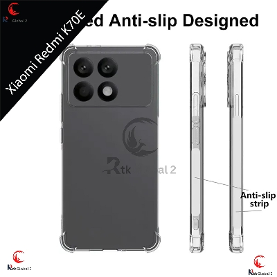 Picture of For Xiaomi Redmi K70E /Xiaomi Redmi K70 / Xiaomi Redmi K70 Pro / Flexible TPU Phone Case Clear Precision TPU Lens Cap Phone Case
