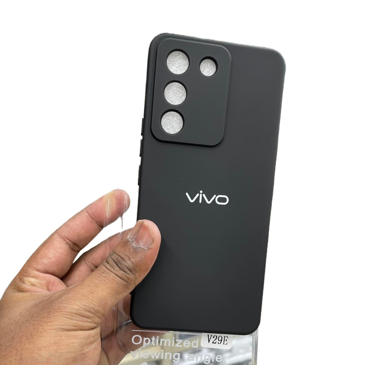 Picture of For Vivo V29e Y200 Soft Case Smooth Environmentally Friendly Round Edge Camera Bumper Protective Silicone Back Cover Phone Cases for Vivo V29e