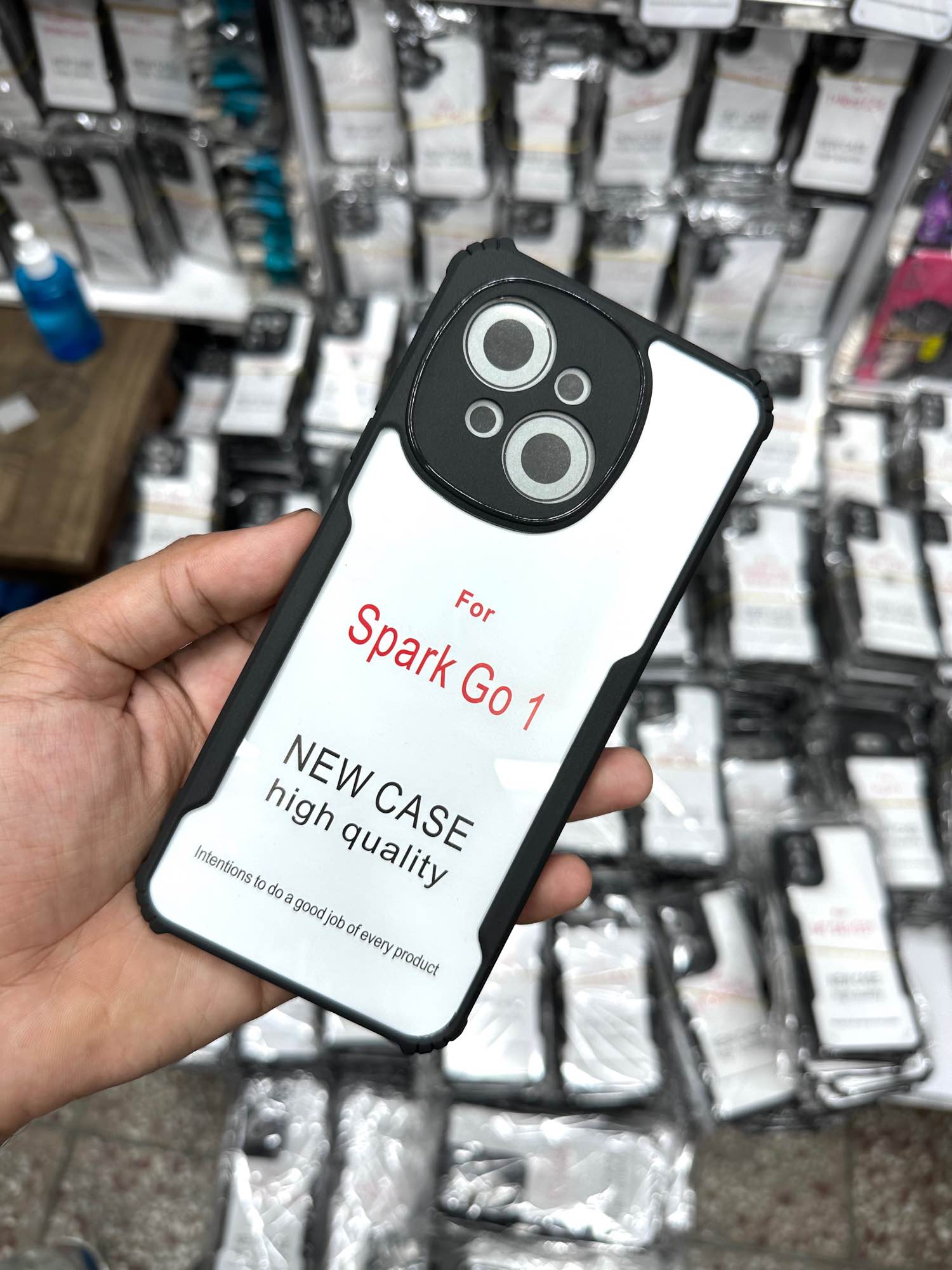 Picture of Tecno Spark GO 1 Xundd Case Shockproof Anti-drop Shell TPU & PC Back Transparent Cover Bumper Phone Case