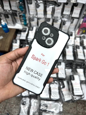 Picture of Tecno Spark GO 1 Xundd Case Shockproof Anti-drop Shell TPU & PC Back Transparent Cover Bumper Phone Case