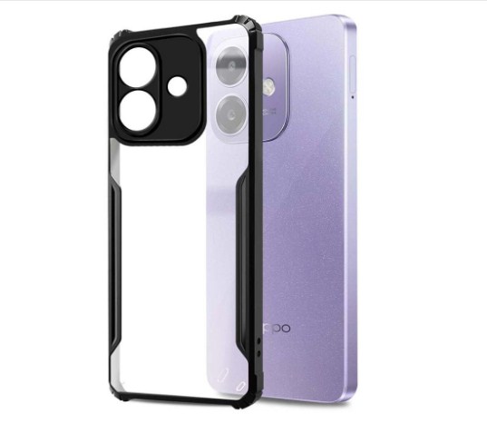 Picture of 𝗢𝗽𝗽𝗼 𝗔𝟯𝘅 𝟱𝗴 & OppoA3x5g (4G) [Fusion Armour] Premium Hybrid Tough Rugged Protective Bumper Case Heavy Duty Protection with Clear Back Designed For Oppo A3x 5g