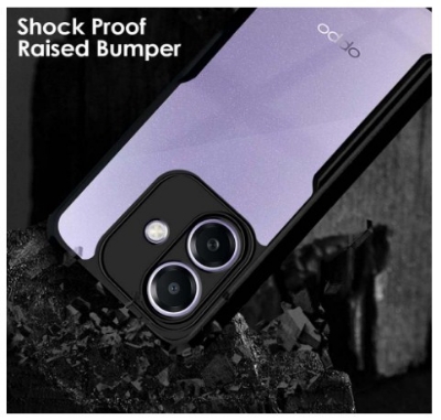 Picture of 𝗢𝗽𝗽𝗼 𝗔𝟯𝘅 𝟱𝗴 & OppoA3x5g (4G) [Fusion Armour] Premium Hybrid Tough Rugged Protective Bumper Case Heavy Duty Protection with Clear Back Designed For Oppo A3x 5g