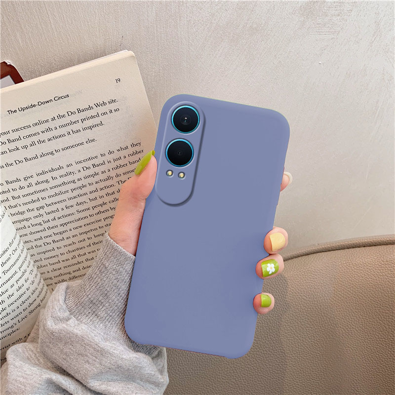 Picture of Tokifu For Oneplus Nord CE 4 Lite / OPPO K12X Casing The New Liquid Silicone Angel Eyes Phone Case Full Anti-fall Shockproof Back Cover