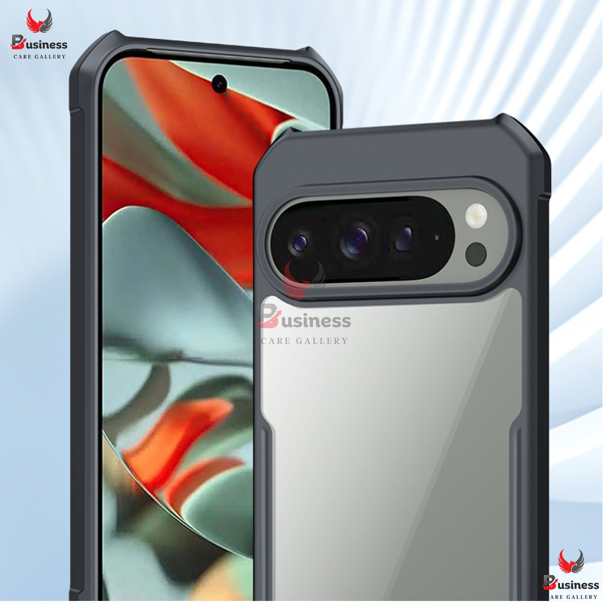 Picture of For Google Pixel 9 Pro Xunddu Case Transparent Clear Protector Soft Frame Hard Armor Housing for Google Pixel 9 Pro Back Cover