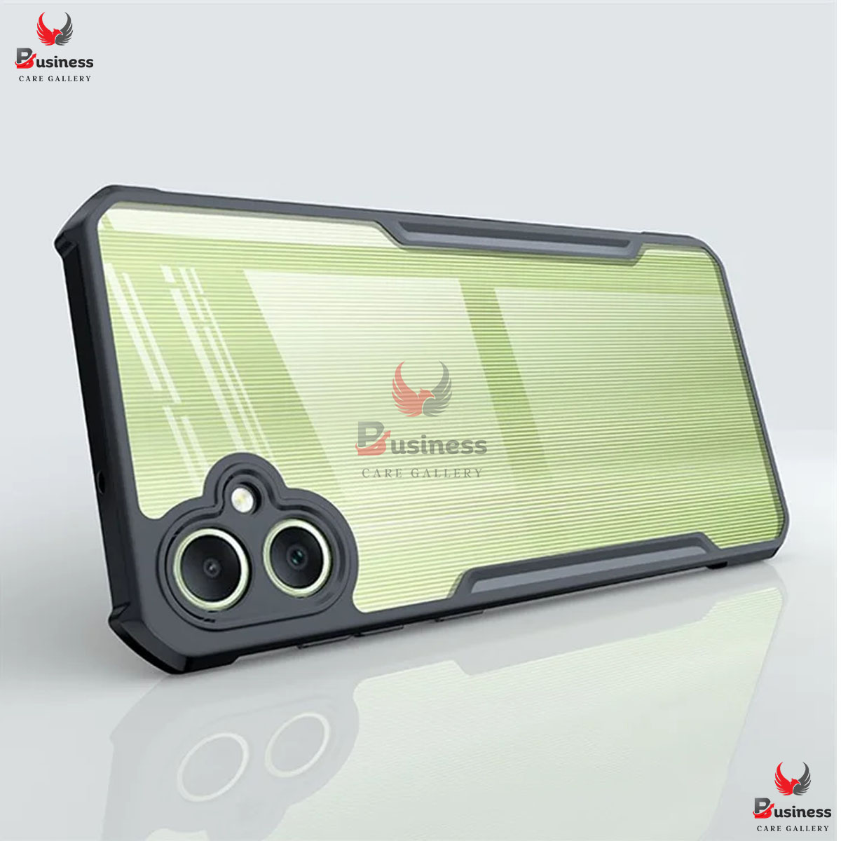 Picture of Xundd Back Cover for Samsung Galaxy A05 4G/ M05 4G/ F04 4G Transparent Hybrid Hard PC Back Bumper