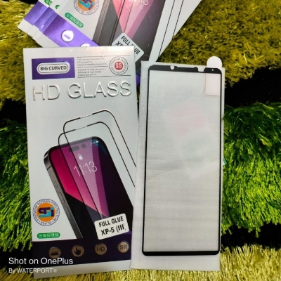 Picture of Full Glue Sony Xperia 5 III XP-5 (iii) 5 Mark 3 HD Glass Big Curved Premium Screen Protector Sony Xperia 5 Mark 3 Tempered Glass