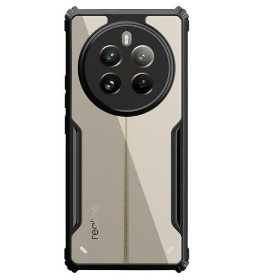 Picture of Realme 12 Pro Plus Edge-Reinforced Shockproof Cushion Back Clear Hybrid Transparent Hard Cover Casing