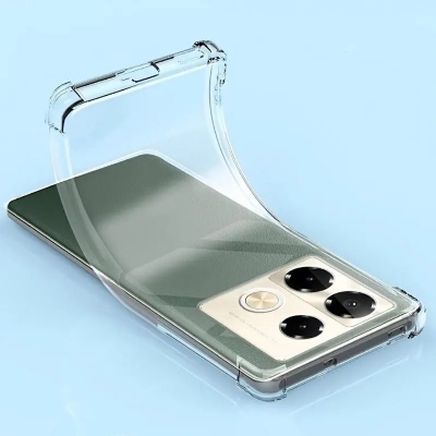 Picture of Infinix Note 40 Pro 4G Transparent Clear Slim Soft Cover Skin Gel TPU Case With Bumper