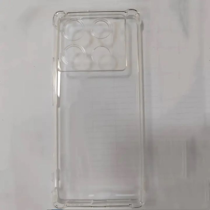 Picture of Infinix Note 40 Pro 4G Transparent Clear Slim Soft Cover Skin Gel TPU Case With Bumper