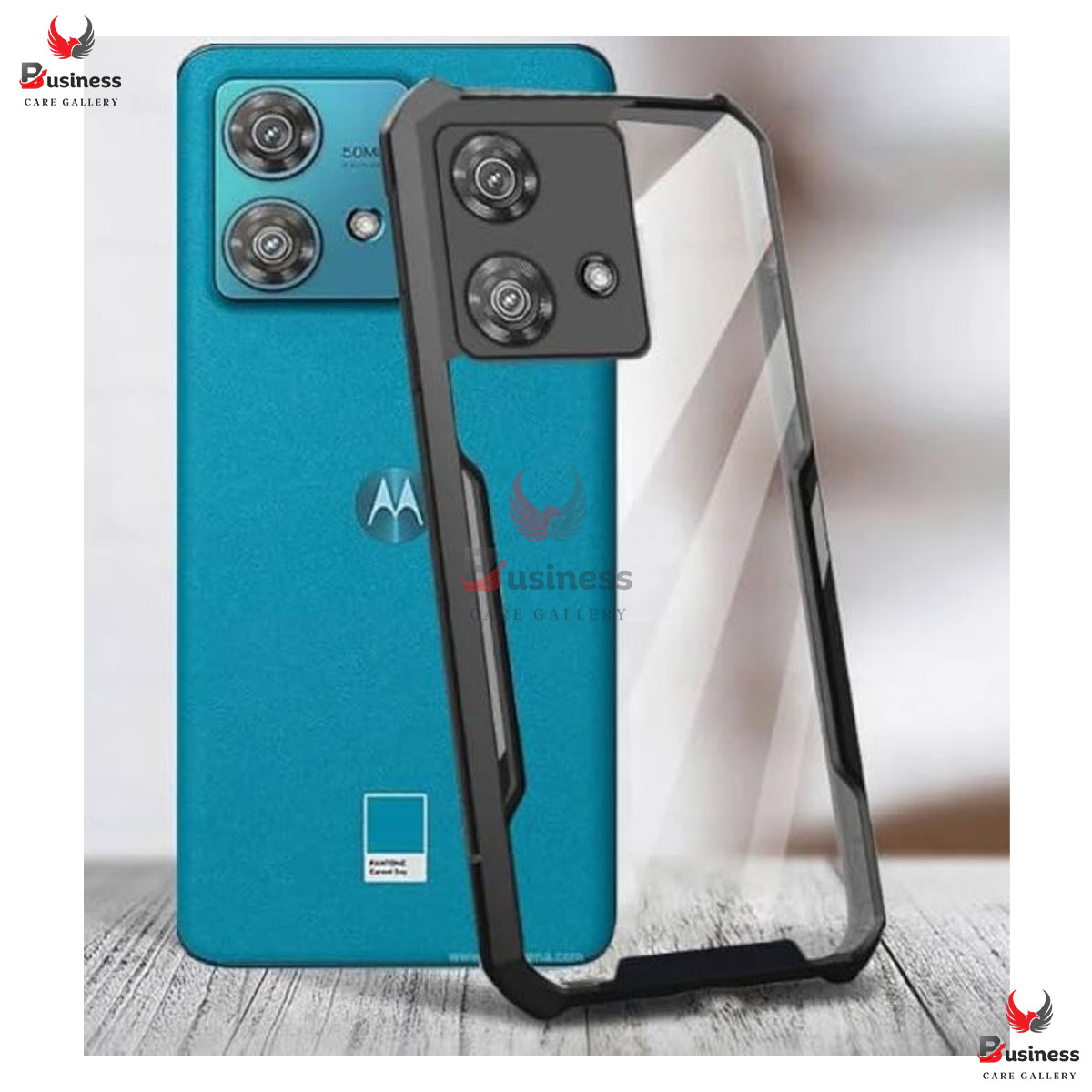 Picture of For Motorola Edge 40 Neo Xundd Shockproof TPU Bumper Clear Acrylic Mobile Phone Case For Motorola Edge 40 Neo Back Cover