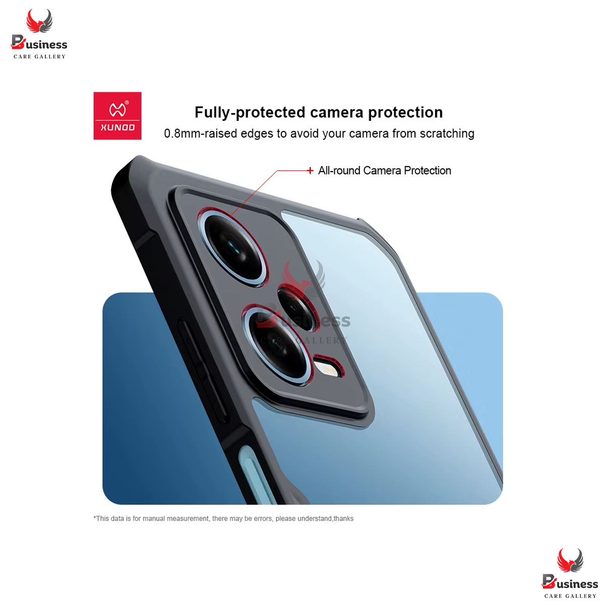 Picture of For Motorola Edge 40 Xundd Shockproof TPU Bumper Clear Acrylic Mobile Phone Case For Motorola Edge 40 Back Cover