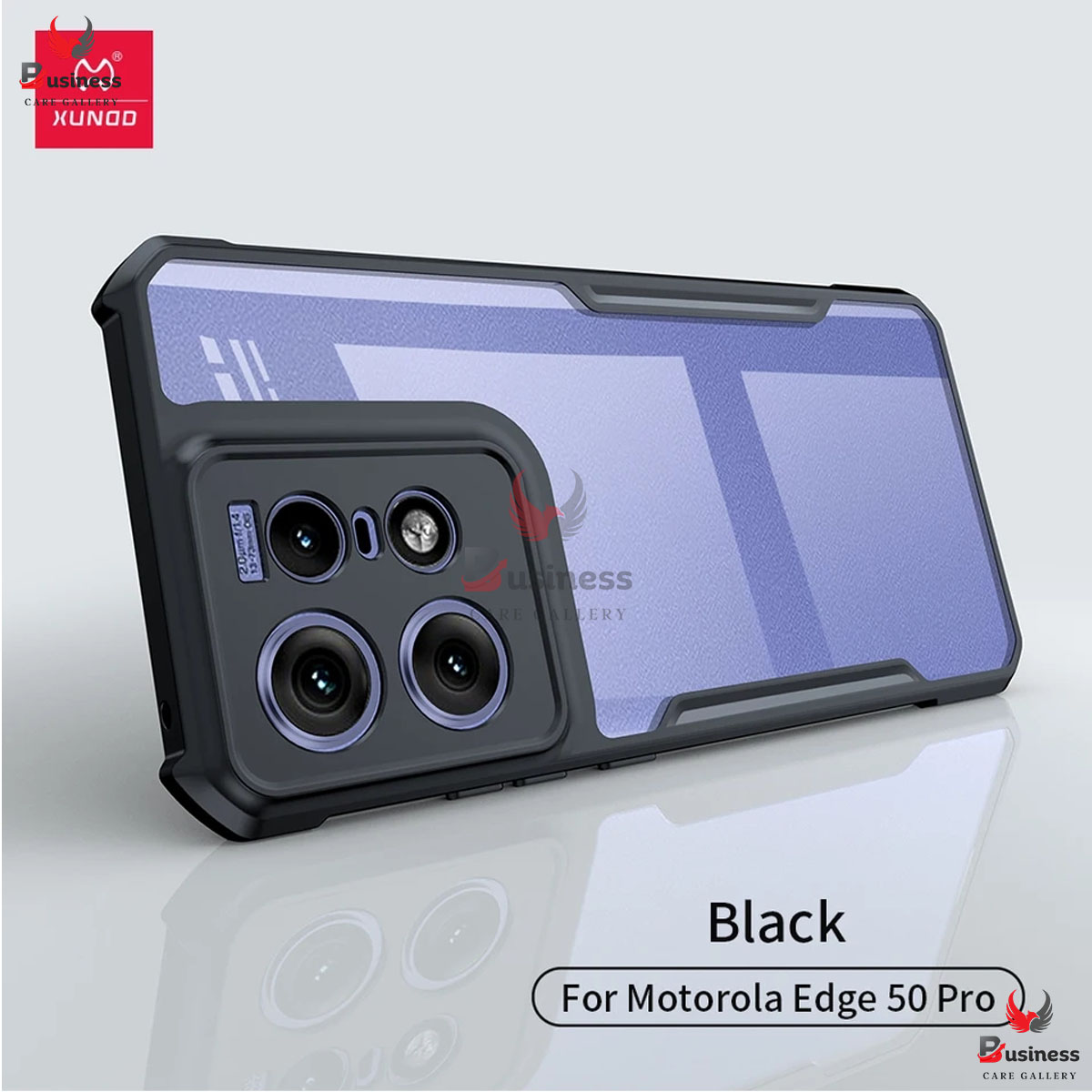 Picture of Motorola Edge 50 Pro Xundd Protective Airbag Bumper Transparent Back Side Clear Phone Case For Motorola Edge 50 pro Back Cover