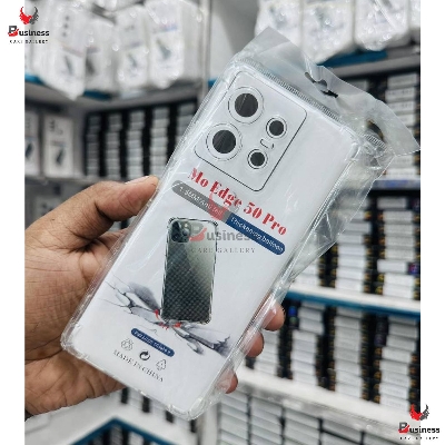 Picture of For Motorola Edge 50 pro Luxury Crystal Clear Case Soft Silicone Shockproof Transparent Shell TPU Back Cover Edge 50 pro