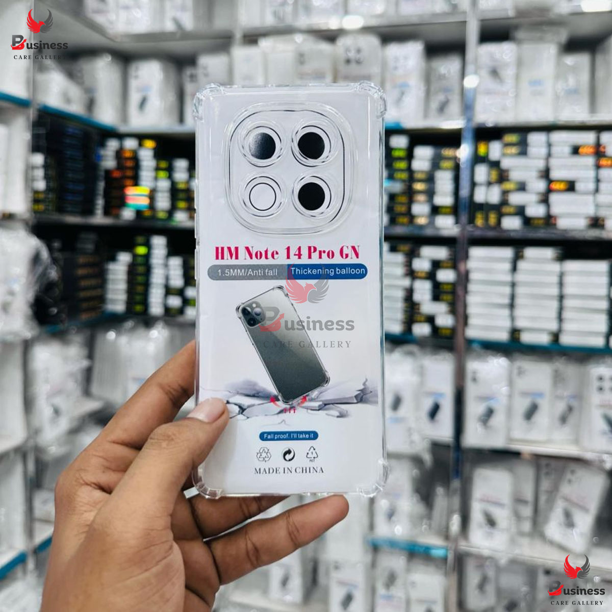 Picture of For Xioami Note 14 pro Luxury Crystal Clear Case Soft Silicone Shockproof Transparent Shell TPU Back Cover