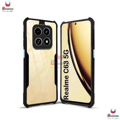 Picture of For Realme C63 5G / V60 5G Xundd Hard Clear Acrylic Shockproof TPU Bumper Mobile Phone Case Back Cover