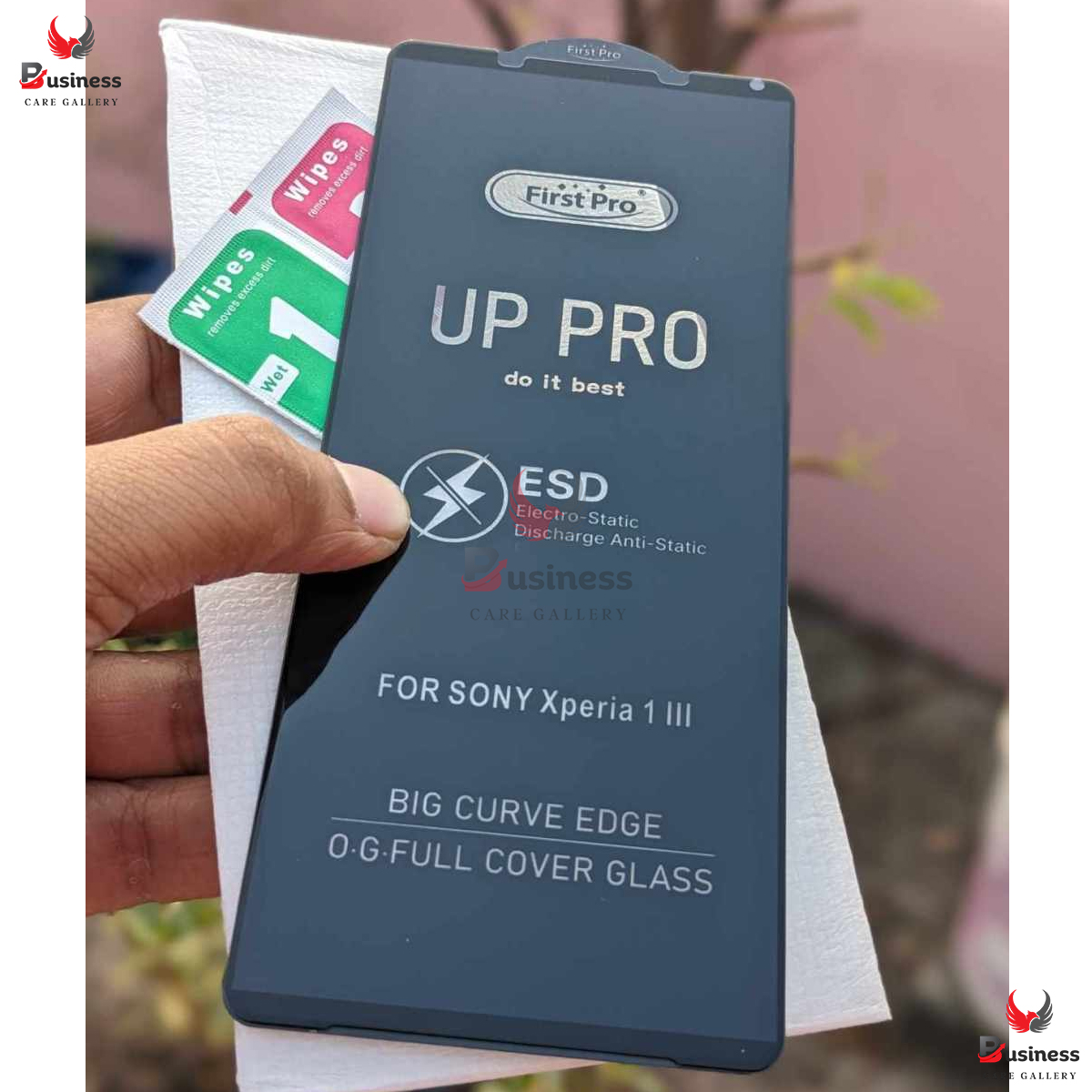 Picture of Edge To Edge Tempered Glass For Sony Xperia 1 Mark 3 (Premium UP PRO Branded Glass With Camera Cut) (Pack of 1)