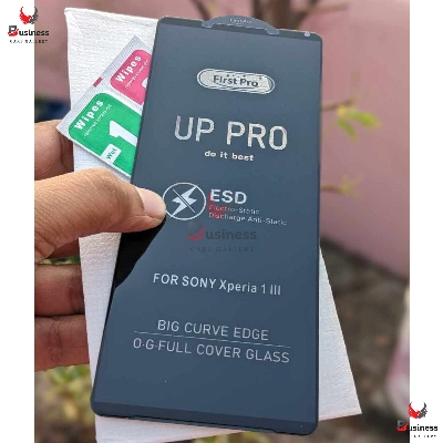 Picture of Edge To Edge Tempered Glass For Sony Xperia 1 Mark 3 (Premium UP PRO Branded Glass With Camera Cut) (Pack of 1)