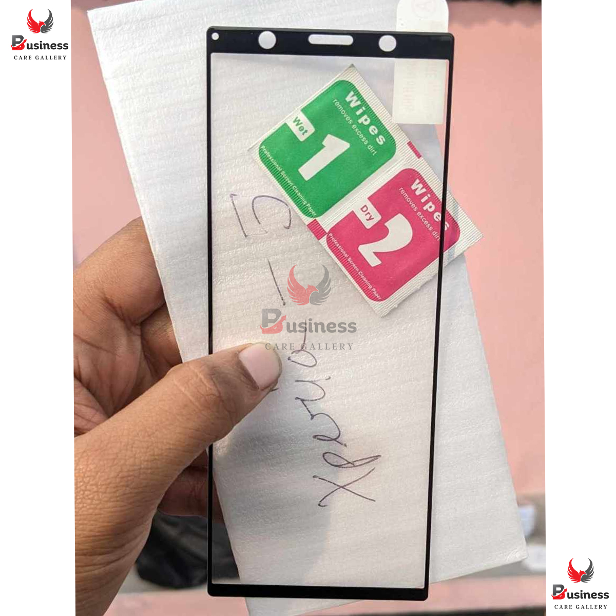 Picture of Edge To Edge Tempered Glass For Sony Xperia 1 Mark 3 (Premium UP PRO Branded Glass With Camera Cut) (Pack of 1)