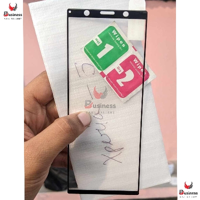 Picture of Edge To Edge Tempered Glass For Sony Xperia 1 Mark 3 (Premium UP PRO Branded Glass With Camera Cut) (Pack of 1)