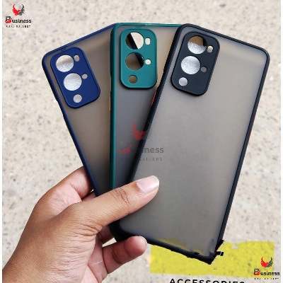 Picture of Camera Protection Bumper Phone Cases For OnePlus 9 pro Matte Translucent Shockproof Back Cover