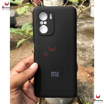 Picture of For Redmi K40 / Poco F3 / Mi 11x Luxury Silicone Protect Back Cover Soft Case - Phone Back Cover (Back Case Cover For Smartphone)-100% Original