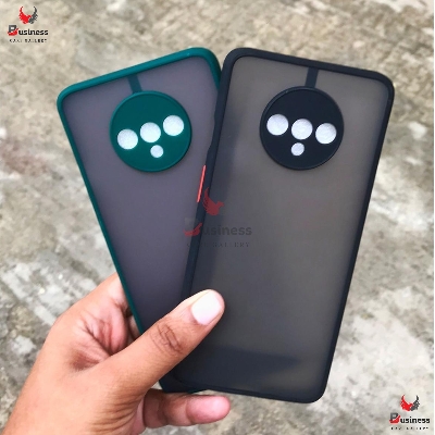 Picture of Camera Protection Bumper Phone Cases For Oneplus 7T - Matte Translucent Shockproof Back Cover - Camera - Phone Back Cover (Back Case Cover For Smartphone)