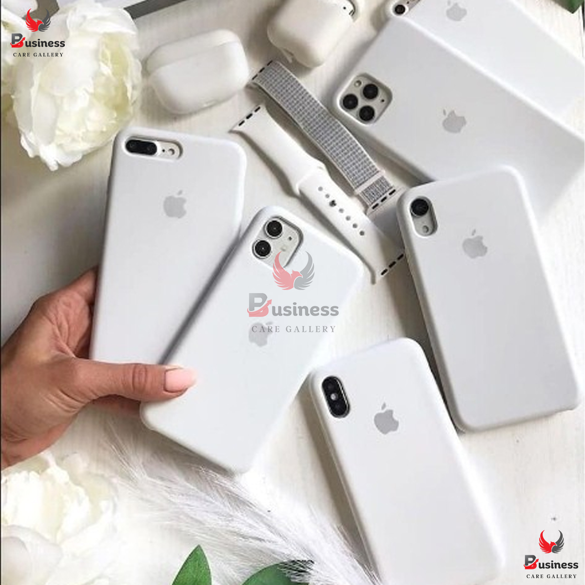 Picture of For Apple Iphone 6/6S/6S Plus/7/8/7+/8+/X/Xs/Xs Max/11/11 Pro/11 Pro Max/12/12 Pro/12 Pro Max/13/13 Pro/13 Pro Max/14/14 Pro/14 Plus/14 Pro Max/15/15 Pro/15 Pro Max Luxury Shockproof Liquid Silicone Case Back Cover Black & White & Marron Phone Back Cover