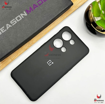 Picture of For OnePlus Nord 3 Strong Liquid Silicone Soft Gel Rubber Shockproof Case With Logo For OnePlus Nord3 Back Cover